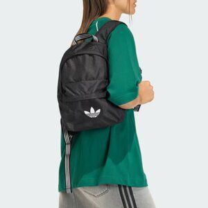 NWT Adidas Adicolor Small Backpack Black White Unisex Mens Womens Kids